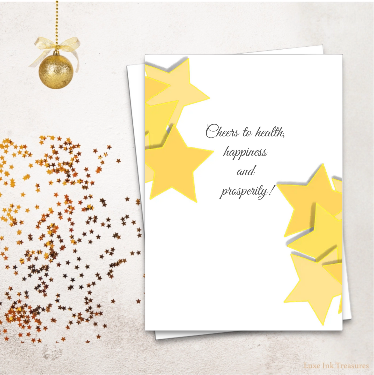 Editable New Year's Card | New Year's Celebration Card