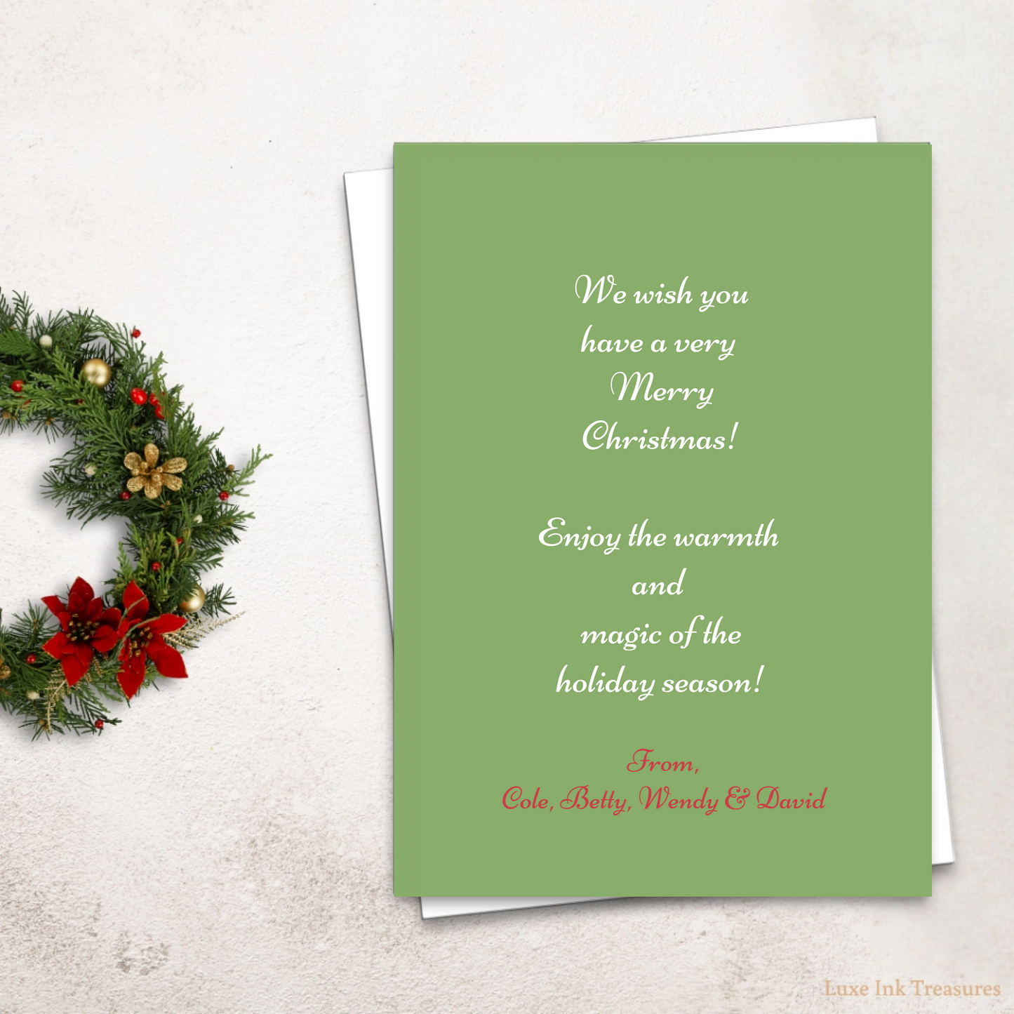 Editable Christmas Card | Festive Season Card