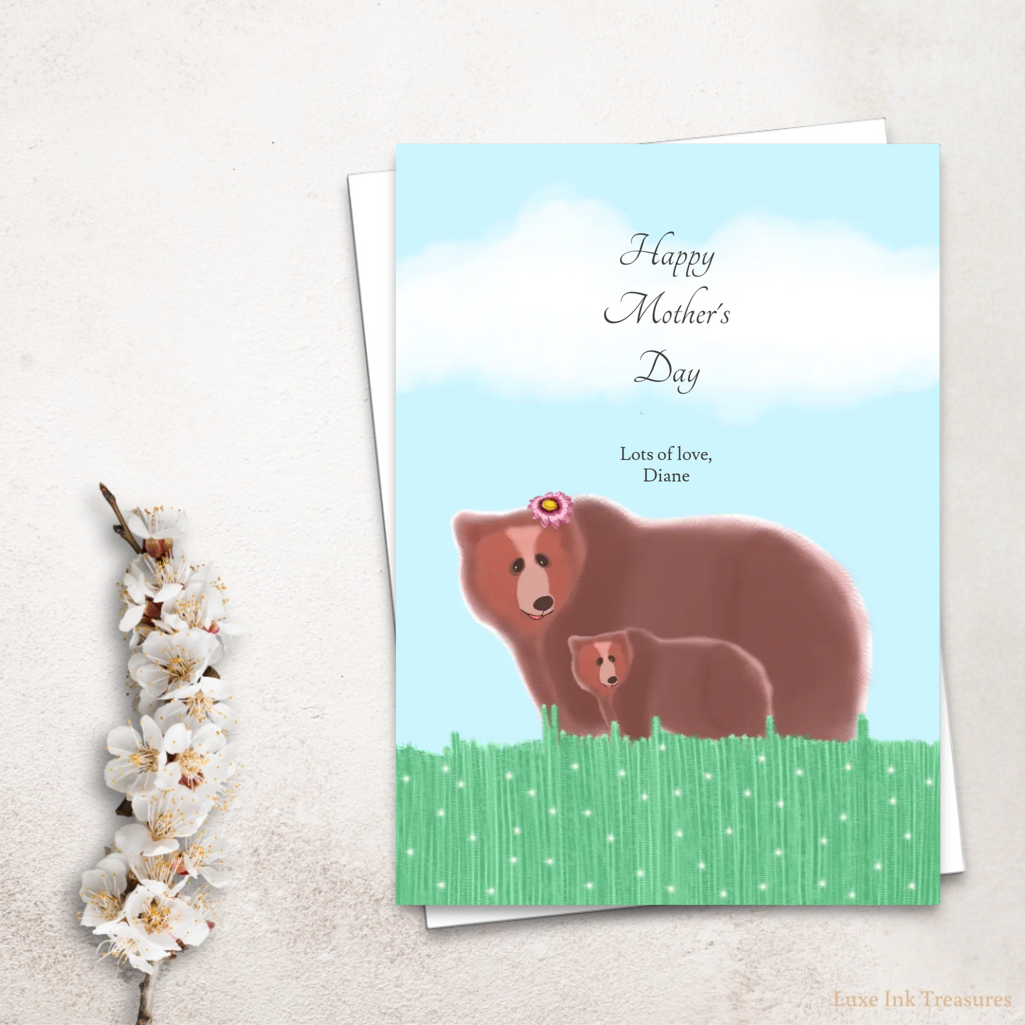 Mother's Day Card | Single Page Mumma Bear Card