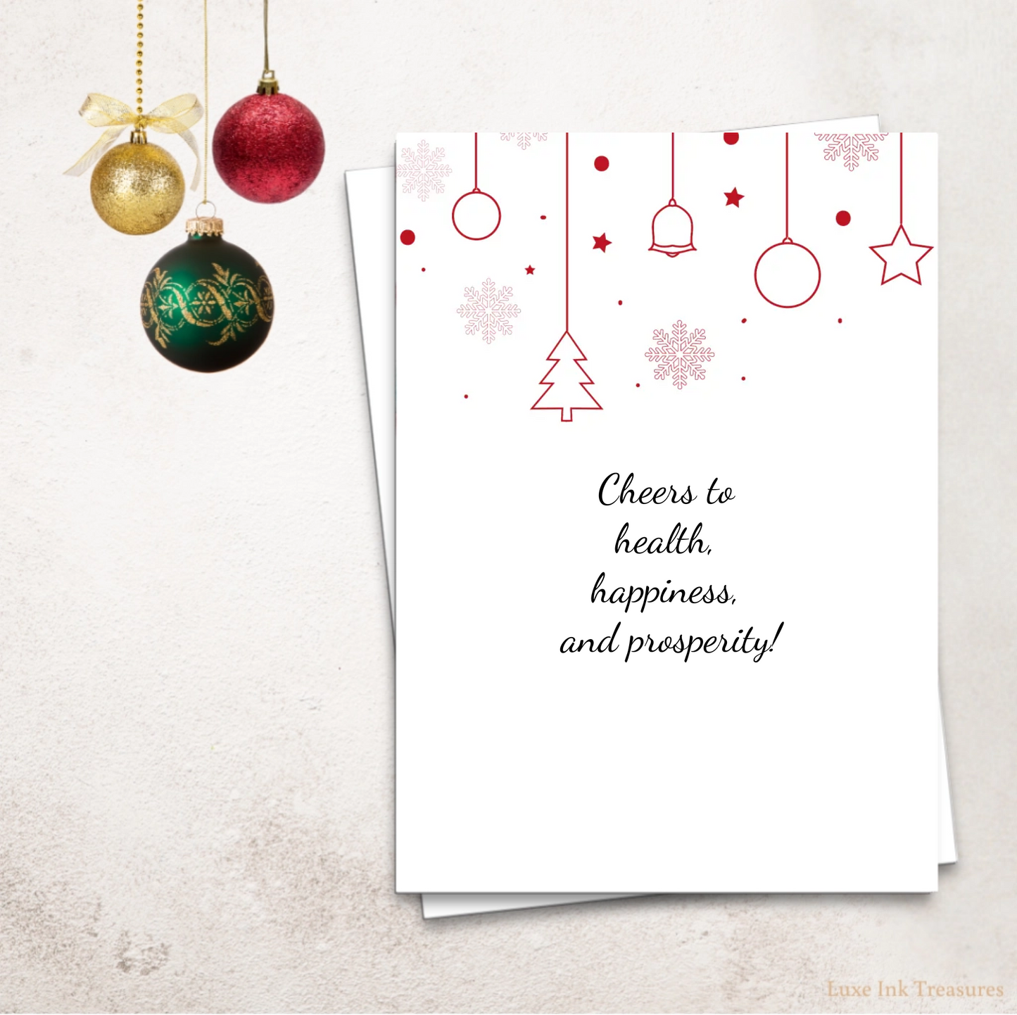 Editable New Year's Card | Festive New Year's Card