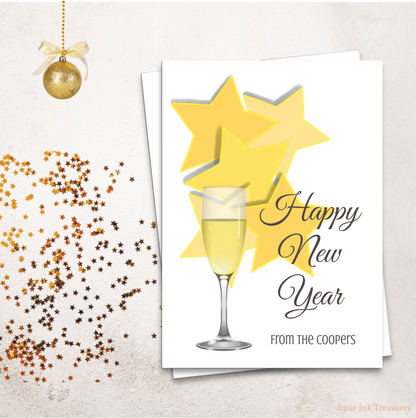 Editable New Year's Card | New Year's Celebration Card