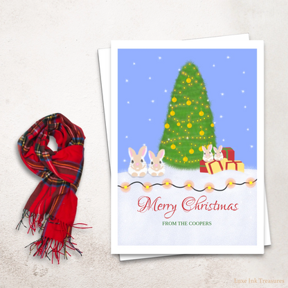 Editable Christmas Card | Cheerful and Snowy Christmas Card