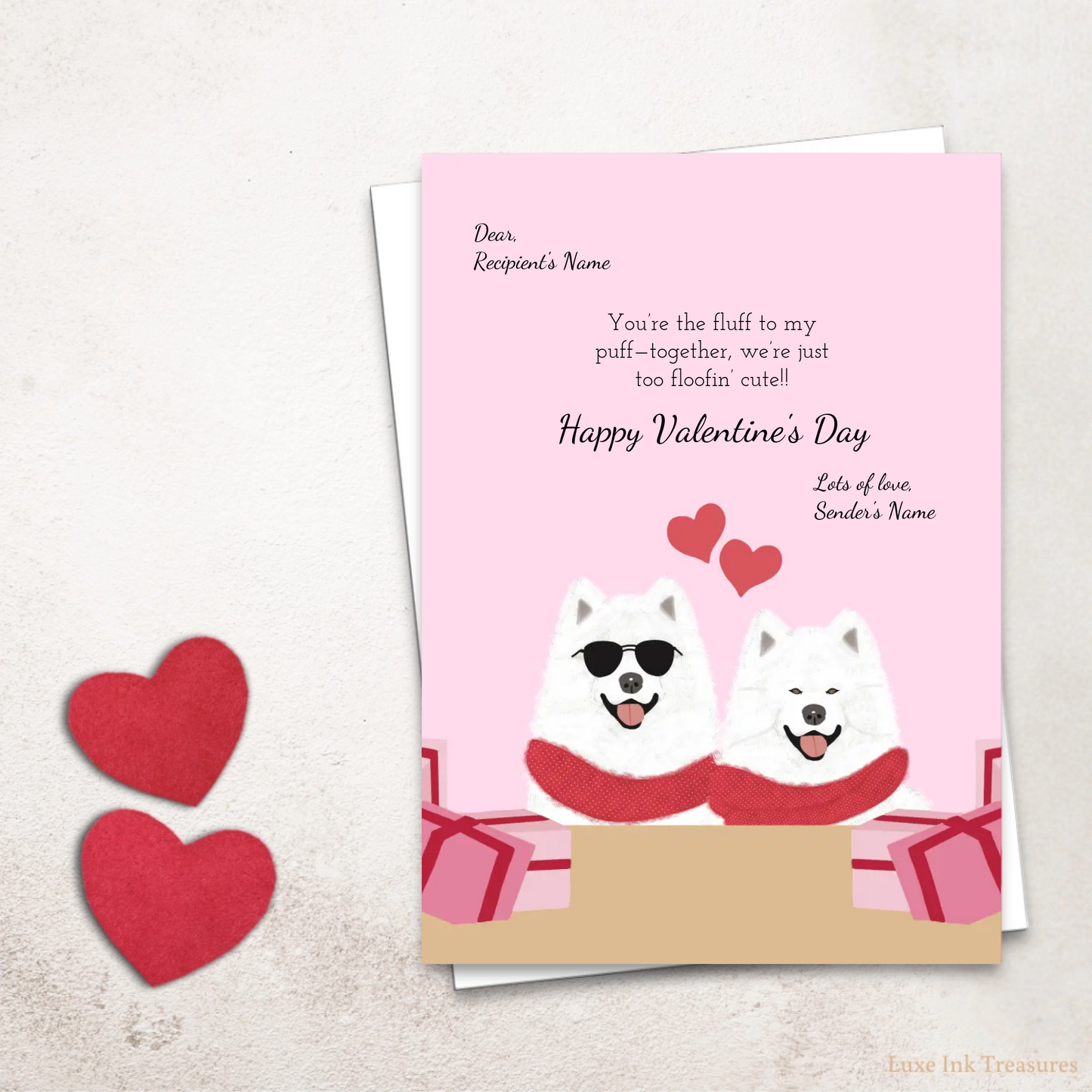 Editable Digital Valentine's Day Card | Dog Lovers Valentine's Card