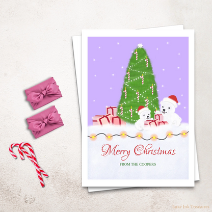 Editable Christmas Card Template | Magical Snowy Christmas Card