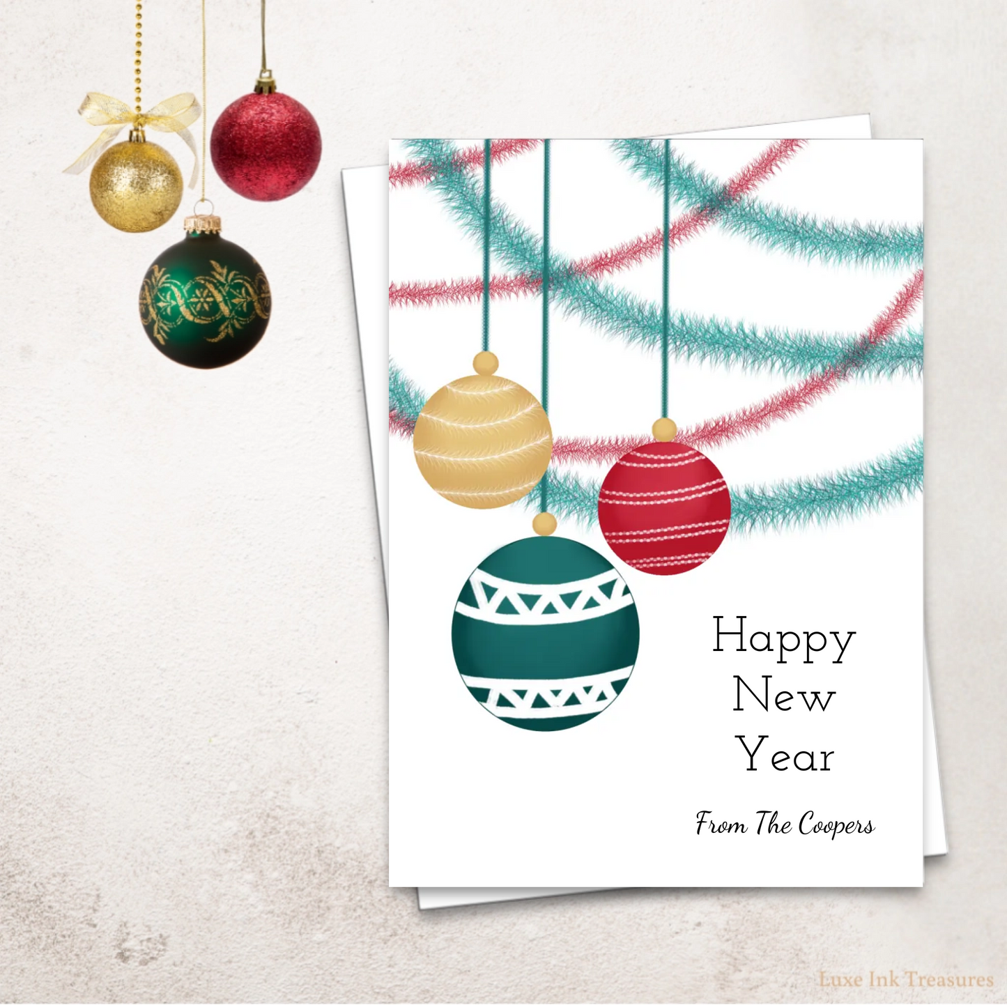 Editable New Year's Card | Festive New Year's Card